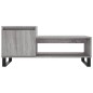 vidaXL Mesa de centro madera contrachapada gris Sonoma 100x50x45 cm vidaXL Mesa de centro madera contrachapada gris Sonoma 100x50x45 cm