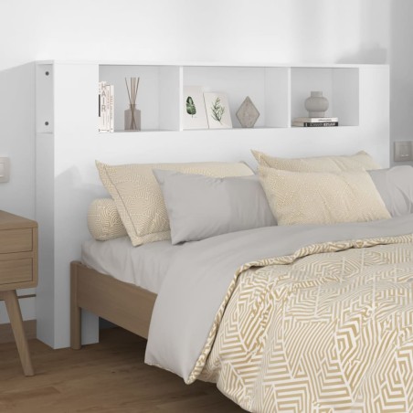vidaXL Mueble cabecero blanco 160x18,5x104,5 cm