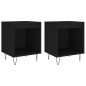 vidaXL Mesitas de noche 2 uds madera de ingeniería negro 40x35x50 cm vidaXL Mesitas de noche 2 uds madera de ingeniería negro 40x35x50 cm