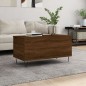 vidaXL Mesa de centro madera contrachapada roble marrón 90x44,5x45 cm vidaXL Mesa de centro madera contrachapada roble marrón 90x44,5x45 cm