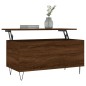 vidaXL Mesa de centro madera contrachapada roble marrón 90x44,5x45 cm vidaXL Mesa de centro madera contrachapada roble marrón 90x44,5x45 cm