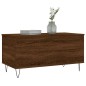 vidaXL Mesa de centro madera contrachapada roble marrón 90x44,5x45 cm vidaXL Mesa de centro madera contrachapada roble marrón 90x44,5x45 cm