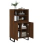 vidaXL Aparador alto madera contrachapada marrón roble 60x36x110 cm vidaXL Aparador alto madera contrachapada marrón roble 60x36x110 cm