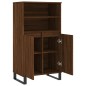 vidaXL Aparador alto madera contrachapada marrón roble 60x36x110 cm vidaXL Aparador alto madera contrachapada marrón roble 60x36x110 cm