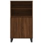 vidaXL Aparador alto madera contrachapada marrón roble 60x36x110 cm vidaXL Aparador alto madera contrachapada marrón roble 60x36x110 cm