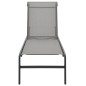 vidaXL Tumbonas con mesa 2 unidades textilene y acero vidaXL Tumbonas con mesa 2 unidades textilene y acero