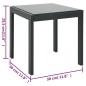 vidaXL Tumbonas con mesa 2 unidades textilene y acero vidaXL Tumbonas con mesa 2 unidades textilene y acero