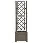 vidaXL Jardinera con enrejado PP gris antracita 43x43x142 cm vidaXL Jardinera con enrejado PP gris antracita 43x43x142 cm