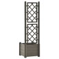 vidaXL Jardinera con enrejado PP gris antracita 43x43x142 cm vidaXL Jardinera con enrejado PP gris antracita 43x43x142 cm