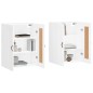 vidaXL Armarios de pared 2 uds madera de ingeniería blanco vidaXL Armarios de pared 2 uds madera de ingeniería blanco