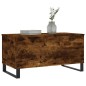 vidaXL Mesa de centro madera contrachapada roble ahumado 90x44,5x45 cm vidaXL Mesa de centro madera contrachapada roble ahumado 90x44,5x45 cm
