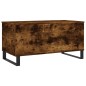 vidaXL Mesa de centro madera contrachapada roble ahumado 90x44,5x45 cm vidaXL Mesa de centro madera contrachapada roble ahumado 90x44,5x45 cm