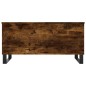 vidaXL Mesa de centro madera contrachapada roble ahumado 90x44,5x45 cm vidaXL Mesa de centro madera contrachapada roble ahumado 90x44,5x45 cm
