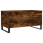 vidaXL Mesa de centro madera contrachapada roble ahumado 90x44,5x45 cm vidaXL Mesa de centro madera contrachapada roble ahumado 90x44,5x45 cm