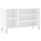 vidaXL Mueble zapatero madera contrachapada blanco 102x36x60 cm vidaXL Mueble zapatero madera contrachapada blanco 102x36x60 cm