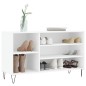vidaXL Mueble zapatero madera contrachapada blanco 102x36x60 cm vidaXL Mueble zapatero madera contrachapada blanco 102x36x60 cm