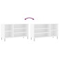 vidaXL Mueble zapatero madera contrachapada blanco 102x36x60 cm vidaXL Mueble zapatero madera contrachapada blanco 102x36x60 cm