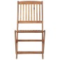 vidaXL Sillas de jardín plegables 6 uds y cojines madera maciza acacia vidaXL Sillas de jardín plegables 6 uds y cojines madera maciza acacia