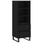 vidaXL Aparador alto madera contrachapada negro 40x36x110 cm vidaXL Aparador alto madera contrachapada negro 40x36x110 cm