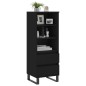 vidaXL Aparador alto madera contrachapada negro 40x36x110 cm vidaXL Aparador alto madera contrachapada negro 40x36x110 cm