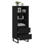 vidaXL Aparador alto madera contrachapada negro 40x36x110 cm vidaXL Aparador alto madera contrachapada negro 40x36x110 cm