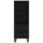 vidaXL Aparador alto madera contrachapada negro 40x36x110 cm vidaXL Aparador alto madera contrachapada negro 40x36x110 cm