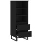 vidaXL Aparador alto madera contrachapada negro 40x36x110 cm vidaXL Aparador alto madera contrachapada negro 40x36x110 cm