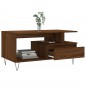 vidaXL Mesa de centro madera contrachapada roble marrón 90x49x45 cm vidaXL Mesa de centro madera contrachapada roble marrón 90x49x45 cm
