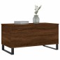 vidaXL Mesa de centro madera contrachapada roble marrón 90x44,5x45 cm vidaXL Mesa de centro madera contrachapada roble marrón 90x44,5x45 cm
