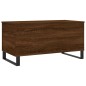 vidaXL Mesa de centro madera contrachapada roble marrón 90x44,5x45 cm vidaXL Mesa de centro madera contrachapada roble marrón 90x44,5x45 cm
