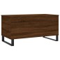 vidaXL Mesa de centro madera contrachapada roble marrón 90x44,5x45 cm vidaXL Mesa de centro madera contrachapada roble marrón 90x44,5x45 cm