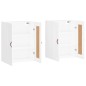 vidaXL Armarios de pared 2 uds madera de ingeniería blanco vidaXL Armarios de pared 2 uds madera de ingeniería blanco