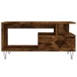 vidaXL Mesa de centro madera contrachapada roble ahumado 90x49x45 cm vidaXL Mesa de centro madera contrachapada roble ahumado 90x49x45 cm