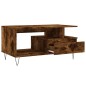 vidaXL Mesa de centro madera contrachapada roble ahumado 90x49x45 cm vidaXL Mesa de centro madera contrachapada roble ahumado 90x49x45 cm