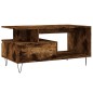 vidaXL Mesa de centro madera contrachapada roble ahumado 90x49x45 cm vidaXL Mesa de centro madera contrachapada roble ahumado 90x49x45 cm