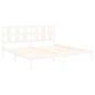 vidaXL Estructura de cama madera maciza de pino blanco 200x200 cm vidaXL Estructura de cama madera maciza de pino blanco 200x200 cm