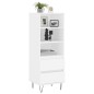 vidaXL Aparador alto madera contrachapada blanco 40x36x110 cm vidaXL Aparador alto madera contrachapada blanco 40x36x110 cm