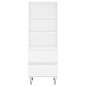 vidaXL Aparador alto madera contrachapada blanco 40x36x110 cm vidaXL Aparador alto madera contrachapada blanco 40x36x110 cm