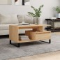 vidaXL Mesa de centro madera contrachapada roble Sonoma 90x49x45 cm vidaXL Mesa de centro madera contrachapada roble Sonoma 90x49x45 cm