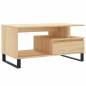 vidaXL Mesa de centro madera contrachapada roble Sonoma 90x49x45 cm vidaXL Mesa de centro madera contrachapada roble Sonoma 90x49x45 cm