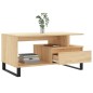 vidaXL Mesa de centro madera contrachapada roble Sonoma 90x49x45 cm vidaXL Mesa de centro madera contrachapada roble Sonoma 90x49x45 cm