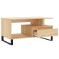 vidaXL Mesa de centro madera contrachapada roble Sonoma 90x49x45 cm vidaXL Mesa de centro madera contrachapada roble Sonoma 90x49x45 cm