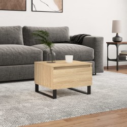 vidaXL Mesa de centro madera de ingeniería roble Sonoma 50x46x35 cm