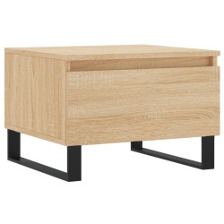 vidaXL Mesa de centro madera de ingeniería roble Sonoma 50x46x35 cm