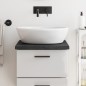 vidaXL Encimera baño madera maciza tratada gris oscuro 40x50x(2-4) cm vidaXL Encimera baño madera maciza tratada gris oscuro 40x50x(2-4) cm
