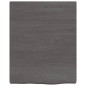 vidaXL Encimera baño madera maciza tratada gris oscuro 40x50x(2-4) cm vidaXL Encimera baño madera maciza tratada gris oscuro 40x50x(2-4) cm