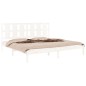 vidaXL Estructura de cama madera maciza blanca Super King 180x200 cm