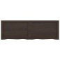 vidaXL Encimera baño madera maciza tratada gris oscuro 120x40x(2-4) cm vidaXL Encimera baño madera maciza tratada gris oscuro 120x40x(2-4) cm