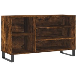 vidaXL Mueble zapatero madera contrachapada roble ahumado 102x36x60 cm