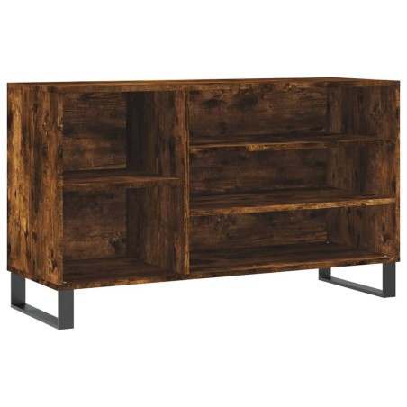 vidaXL Mueble zapatero madera contrachapada roble ahumado 102x36x60 cm